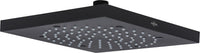 Pomme de douche Cube evenes, noir mat, 210 x 210 mm, acier inoxydable
