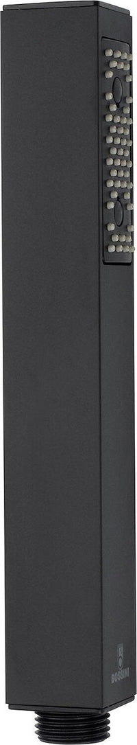 Douchette Cube, noir mat, version laiton