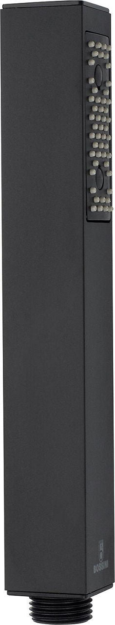 Douchette Cube, noir mat, version laiton