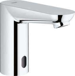 Robinetterie de lavabo infrarouge Grohe Euroeco CE chromée saillie 100mm