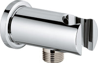 Coude de raccordement mural Grohe Rainshower avec support de douche, chrome rond