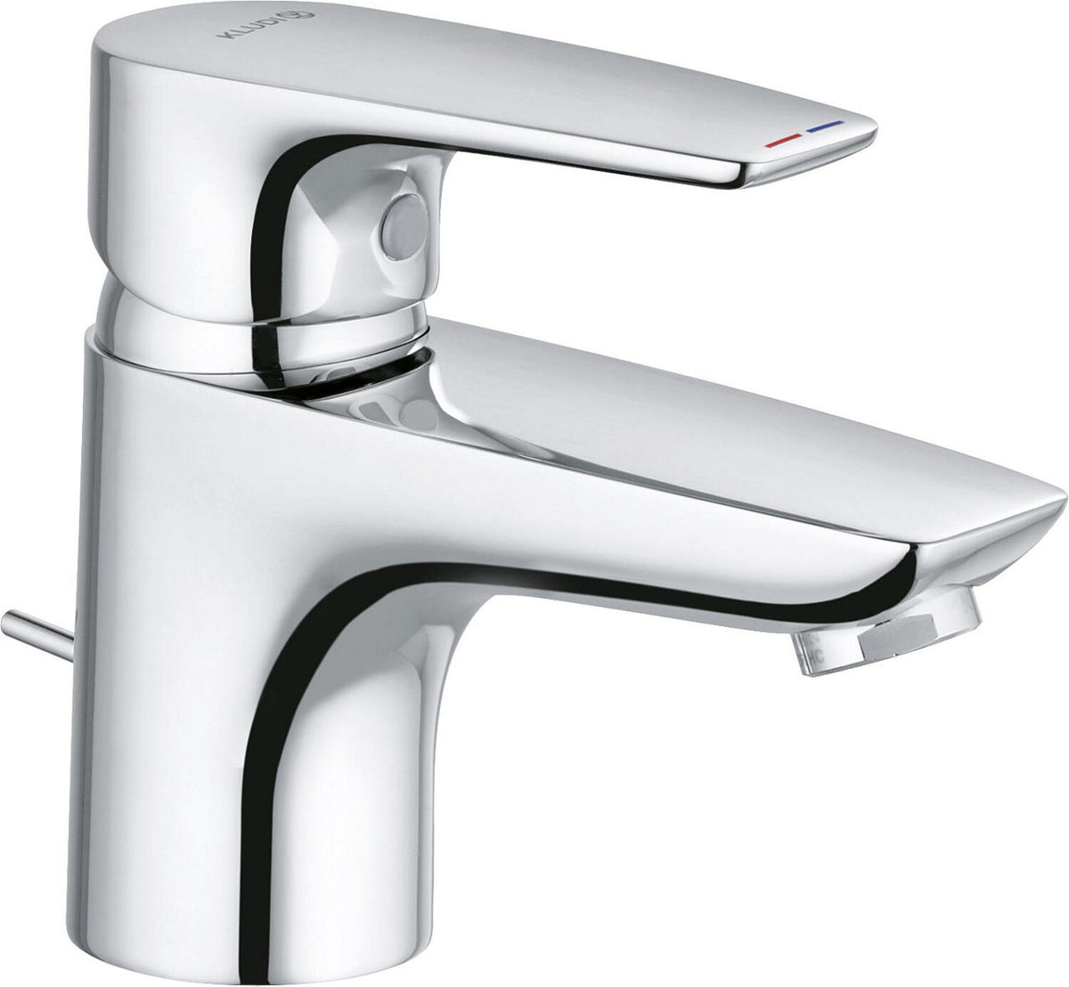 Mitigeur de lavabo Kludi Pure & Solid saillie 60 mm chromé