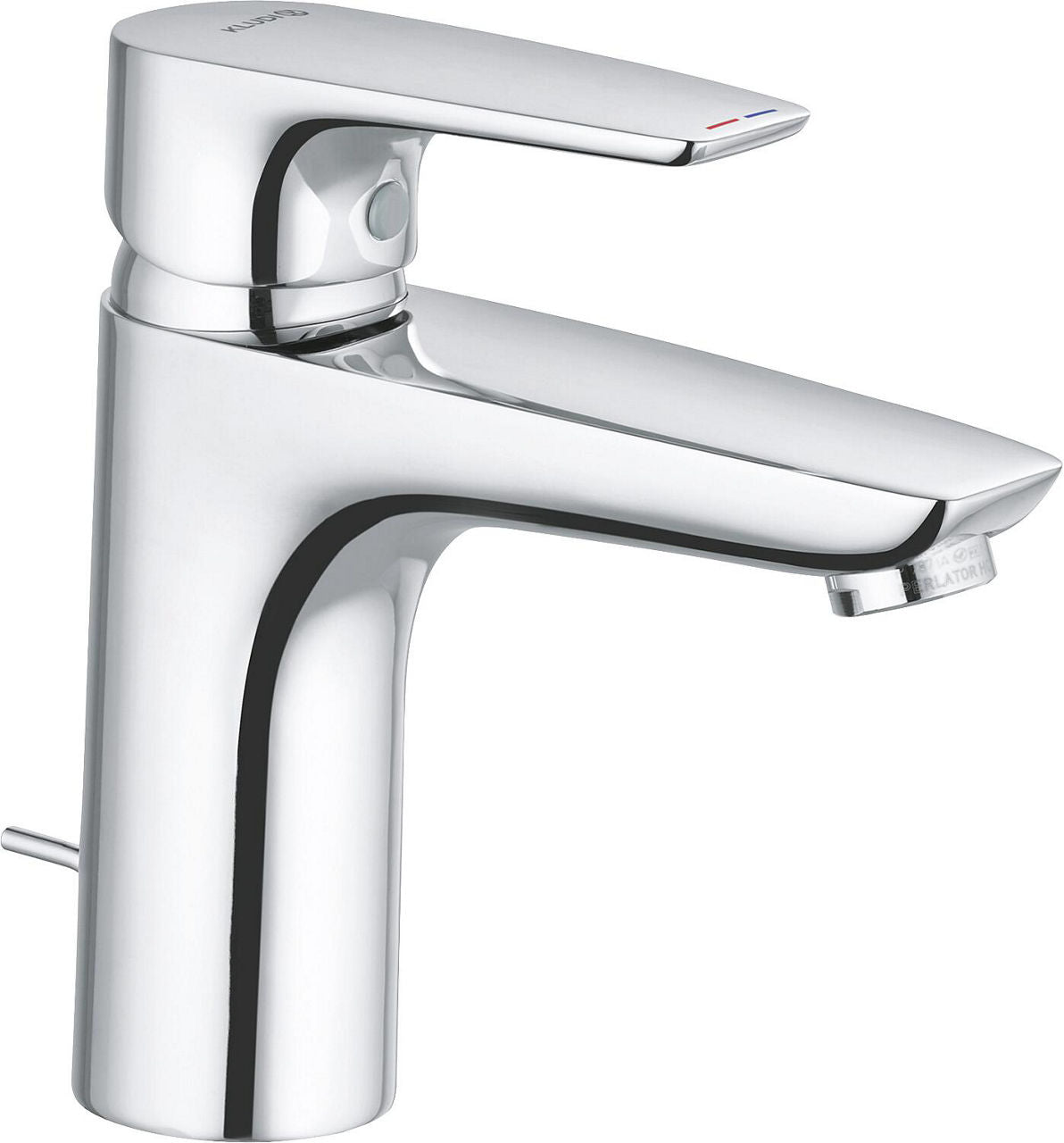 Mitigeur de lavabo Kludi Pure & Solid saillie 100 mm chromé
