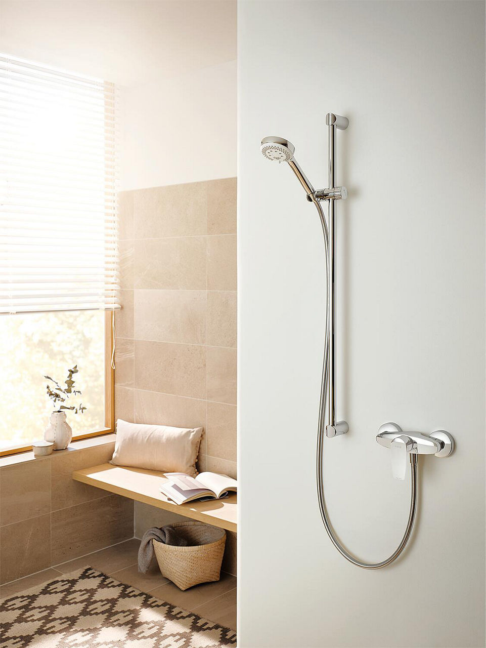 Mitigeur douche apparent Kludi PURE & SOLID saillie 100 mm chromé