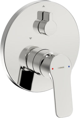 Mitigeur bain/douche encastré Hansgrohe Hansabasic rosace Ø 170 mm chromé