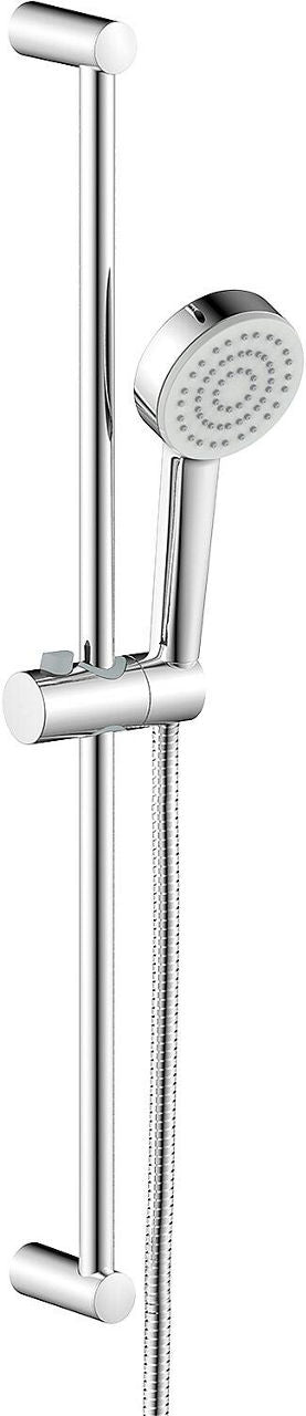 Hansa Basic shower kit, 700 mm bar, 3-spray hand shower Ø 90 mm, chrome