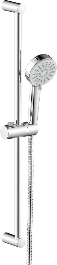 Hansa Basic shower kit, 700 mm bar, 3-spray hand shower Ø 90 mm, chrome