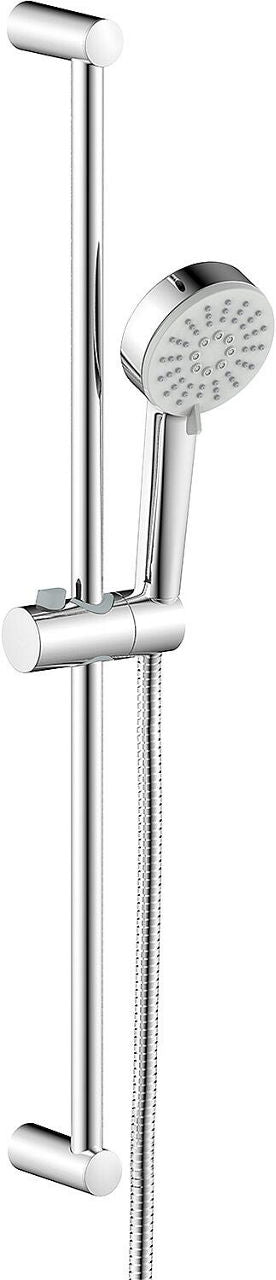 Hansa Basic shower kit, 700 mm bar, 3-spray hand shower Ø 90 mm, chrome