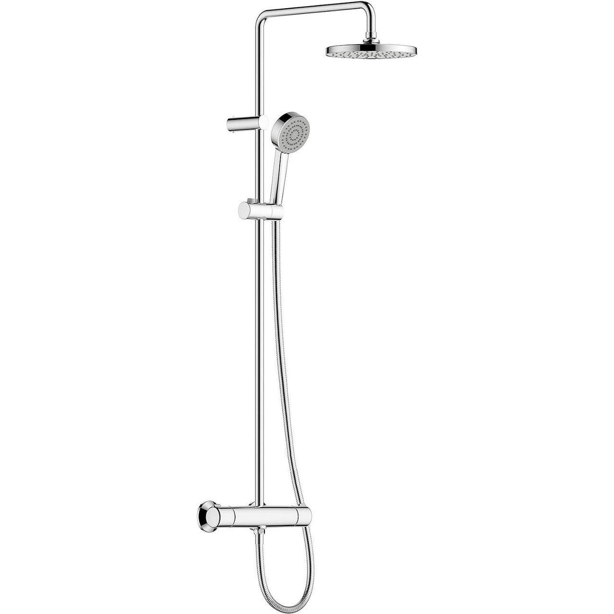 Hansa Hansabasic Thermostatic Shower Column with 200mm Shower Head, Chrome