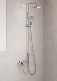 Hansa Hansabasic shower system without thermostat, 200 mm shower head, chrome