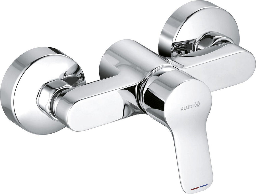 Mitigeur douche apparent Kludi Pure & Easy saillie 120 mm chromé