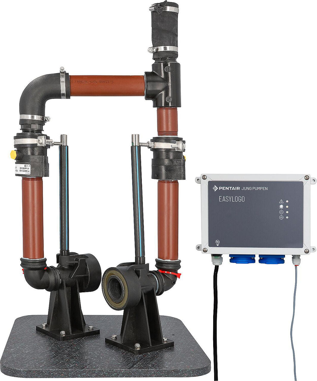 Système de barre de guidage Jung Easyfix 32 Duo (sur plaque de base, avec coffret)
