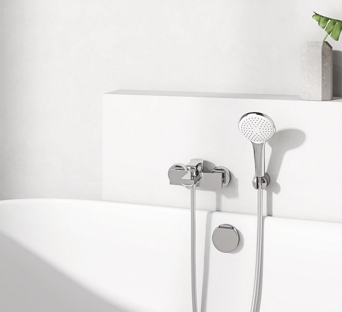 Mitigeur bain/douche apparent Kludi Zenta SL saillie 145 mm chromé