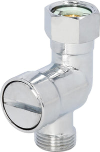 Vanne équerre à filtre en saillie DN 10 (3/8"), laiton chromé