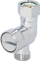 Vanne équerre à filtre en saillie DN 10 (3/8"), laiton chromé