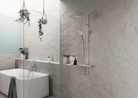 Thermostatique bain-douche apparent Hansa Hansamicra chromé 160 mm