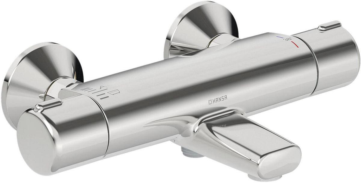 Thermostatique bain-douche apparent Hansa Hansamicra chromé 160 mm
