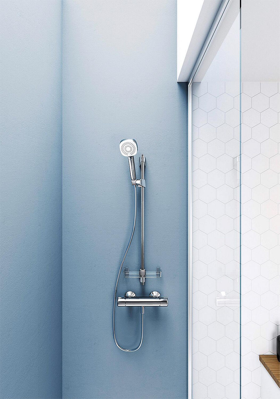 Thermostatique douche apparent Hansa Hansamicra chromé