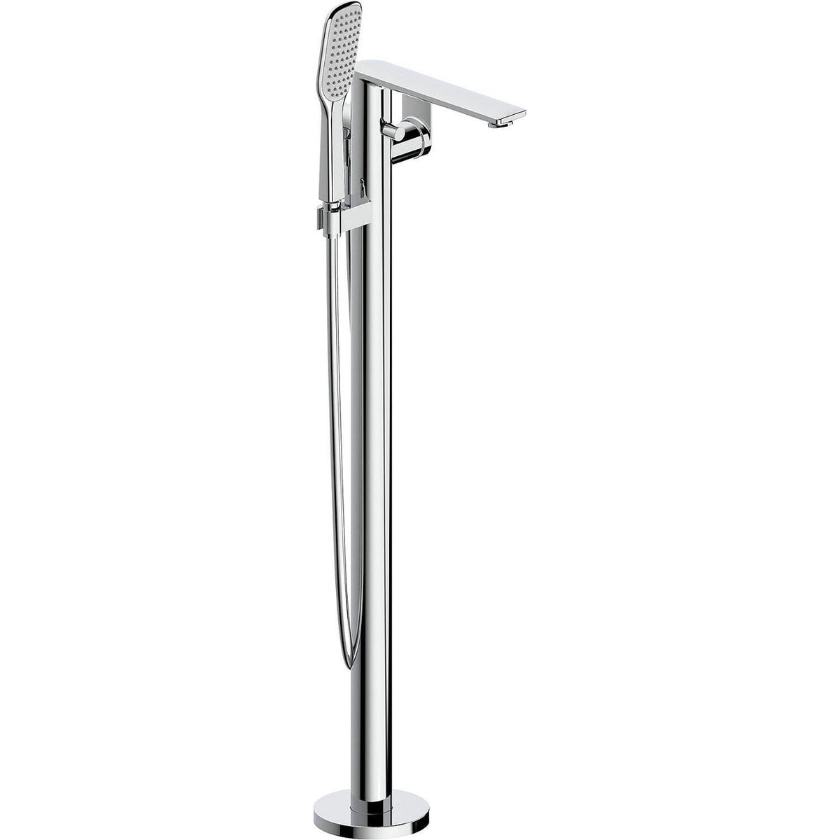 Mitigeur bain/douche sur pied Nomoro avec douchette, saillie 219 mm, chromé