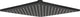 Pomme de douche Samba II 250 x 250 mm, inox noir mat