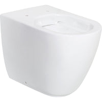 WC au sol à fond creux AIMERA L x H x P : 355x410x540 mm sans bride de rinçage céramique blanc