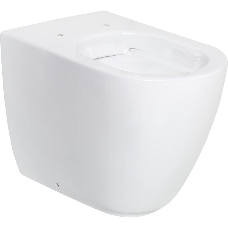 WC au sol à fond creux AIMERA L x H x P : 355x410x540 mm sans bride de rinçage céramique blanc