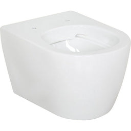WC suspendu à fond creux AIMERA Compact sans bride de rinçage L x H x P : 355x330x485 mm céramique blanc