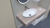 Mitigeur de lavabo Evenes Gastona saillie 152mm chromé haute exécution