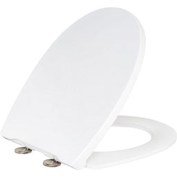 Abattant WC Comino Family SC blanc, duroplaste fermeture douce & démontage rapide L x P :370x435mm