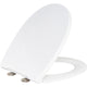 Abattant WC Comino Family SC blanc, duroplaste fermeture douce & démontage rapide L x P :370x435mm