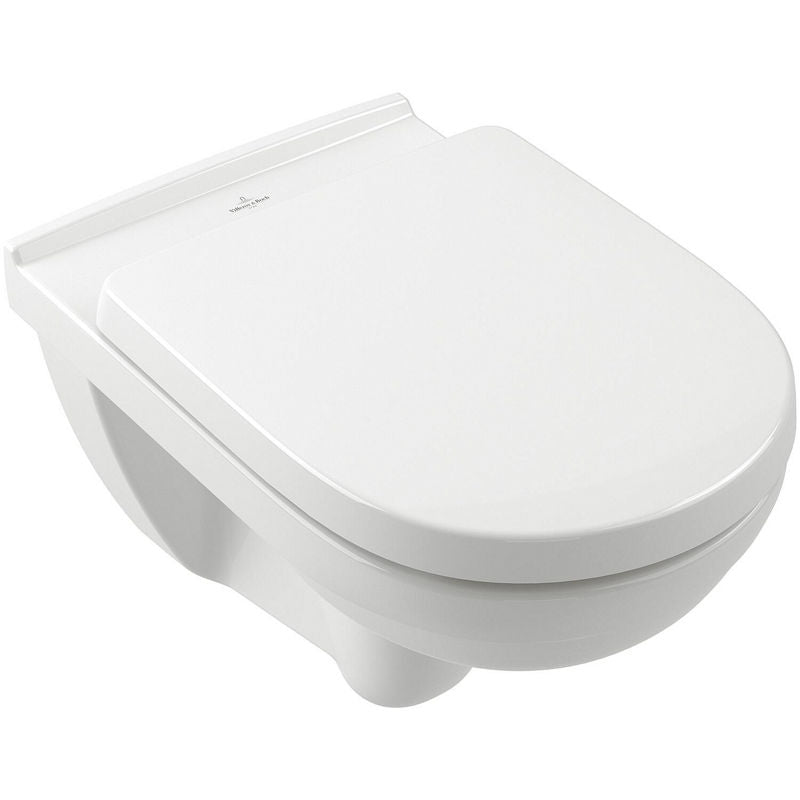 Pack combiné V&B O.Novo WC suspendu à fond creux bord de rinçagelos + Abattant WC softclose,blanc