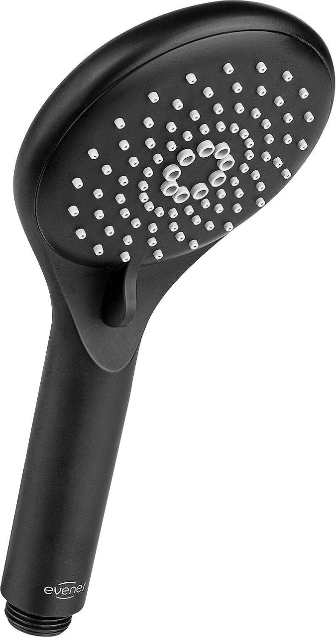 Douchette Evros 3 jets plastique noir mat