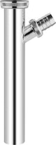 Tube de réglage en inox chromé 32 x 200 mm avec raccords à vis 3/4"