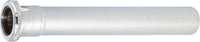Rallonge de chasse d'eau en laiton chromé avec raccord à compression, 28 / 26 x 250 mm