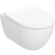 Pack combiné Geberit Acanto WC suspendu à fond creux, blanc, sans bride de rinçage Abattant WC fermeture douce, démontage rapide, TurboFlush, KeraTect