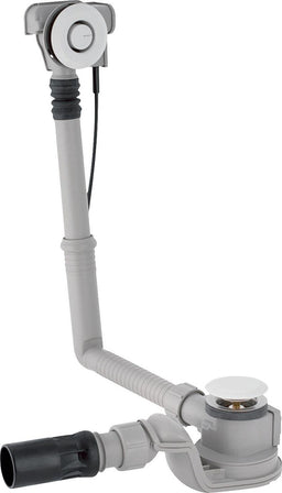 Garniture d'écoulement et de trop-plein Geberit ø 52 mm avec remplissage baignoire et commande rotative DN40/50