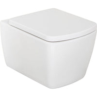 WC suspendu à fond creux Aldoma L x H x P : 360x355x500 mm bord de rinçagelos céramique blanc