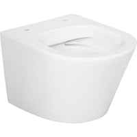 WC suspendu à fond creux Amur Compact L x H x P : 360x360x475 mm bord de rinçagelos céramique blanc