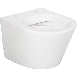 WC suspendu à fond creux Amur Compact L x H x P : 360x360x475 mm bord de rinçagelos céramique blanc