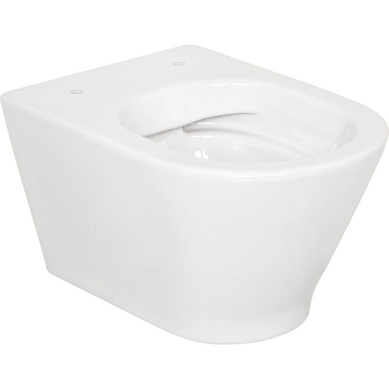 WC suspendu à fond creux Alaseja L x H x P : 360x355x525 mm bord de rinçagelos céramique blanc