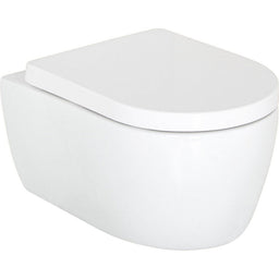 WC suspendu à fond creux Seja L x H x P : 365x330x550 mm bord de rinçagelos céramique blanc