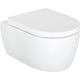 WC suspendu à fond creux Seja L x H x P : 365x330x550 mm bord de rinçagelos céramique blanc