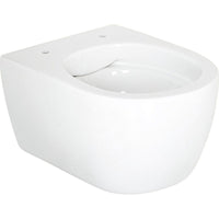 WC suspendu à fond creux Aksai L x H x P : 360x330x485 mm bord de rinçagelos céramique blanc