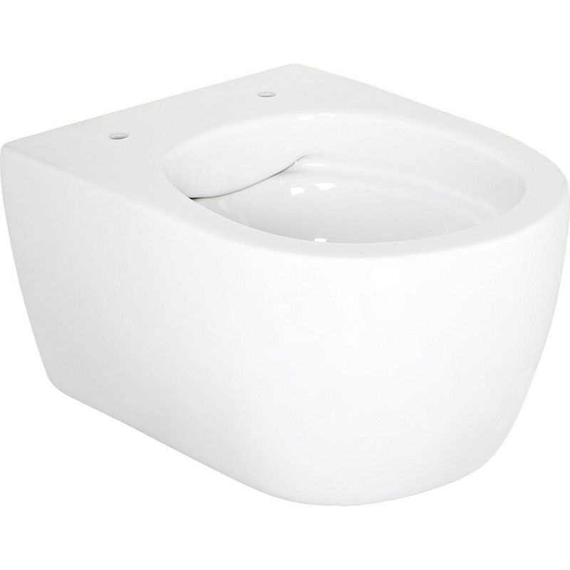 WC suspendu à fond creux Aksai L x H x P : 360x330x485 mm bord de rinçagelos céramique blanc