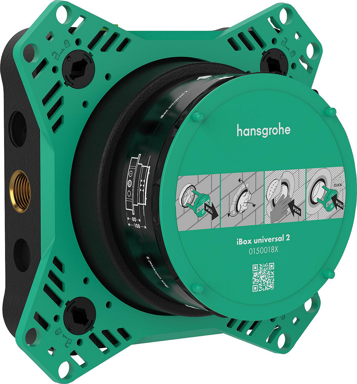 Corps encastrement iBox Universal 2 Hansgrohe DN15 2 sorties