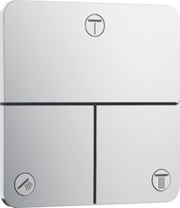 Robinet d'arrêt encastré Hansgrohe ShowerSelect Comfort E set de finition 3 sorties