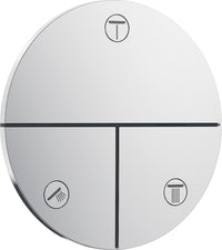 Robinet d'arrêt encastré Hansgrohe ShowerSelect Comfort E set de finition 3 sorties