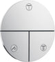Robinet d'arrêt encastré Hansgrohe ShowerSelect Comfort E set de finition 3 sorties