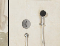 Mitigeur encastré Hansgrohe DuoTurn E 2 sorties chromé rosace Ø 155 mm