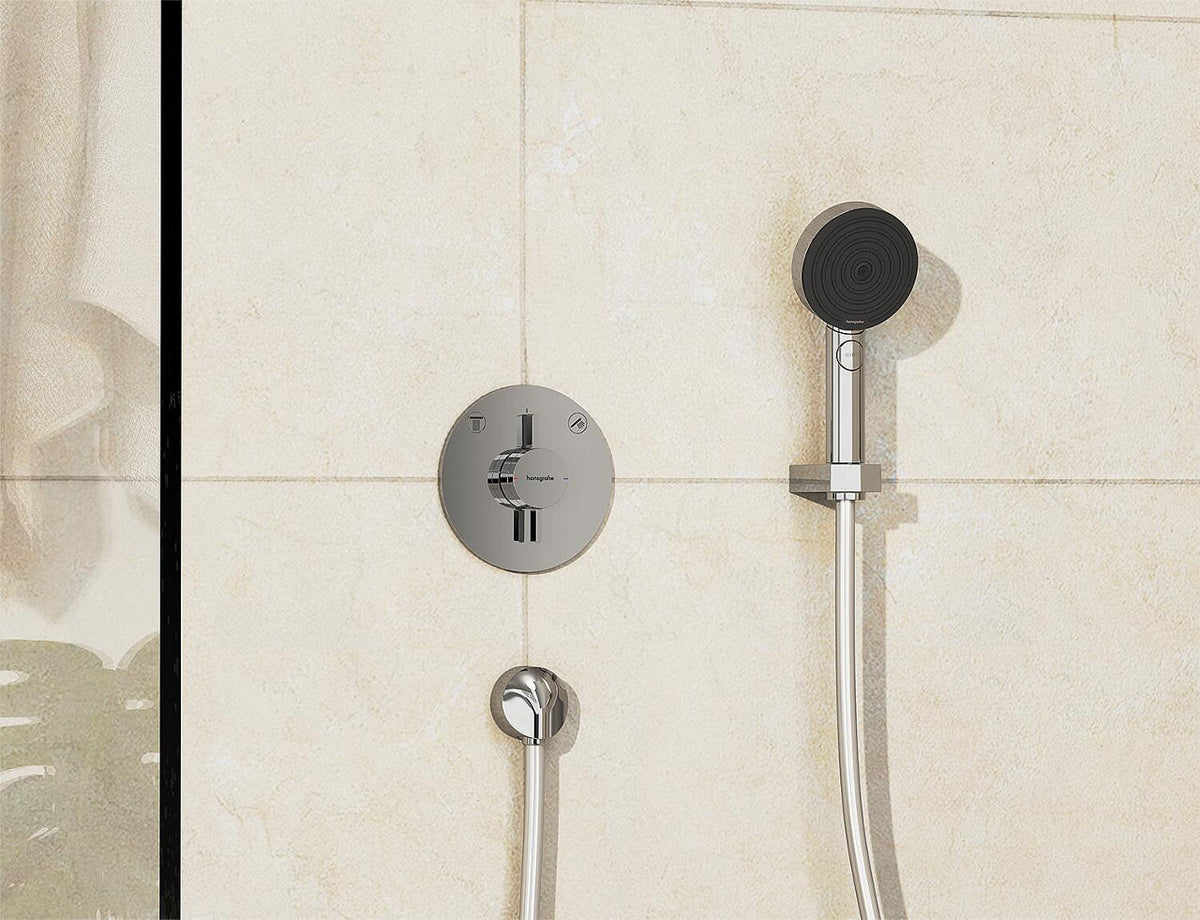 Mitigeur encastré Hansgrohe DuoTurn E 2 sorties chromé rosace Ø 155 mm